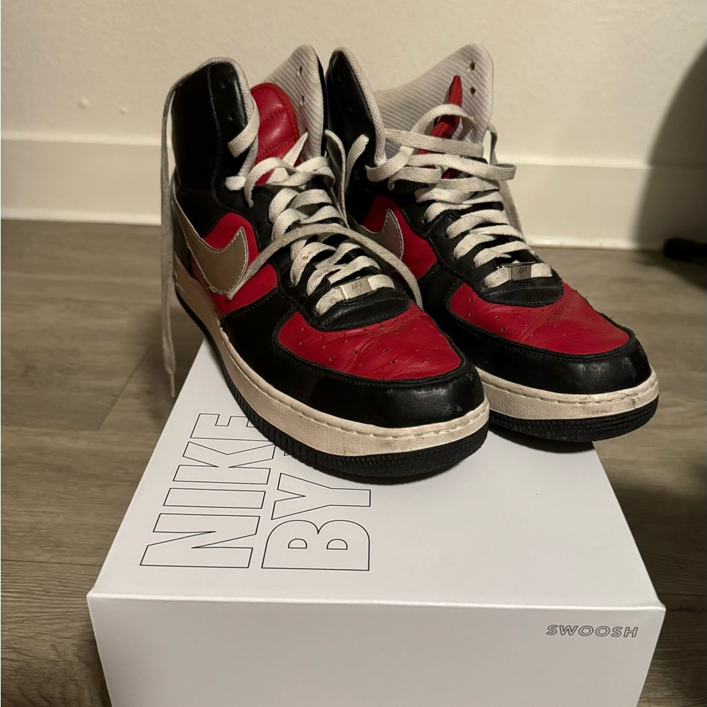 Black and Red AF1s